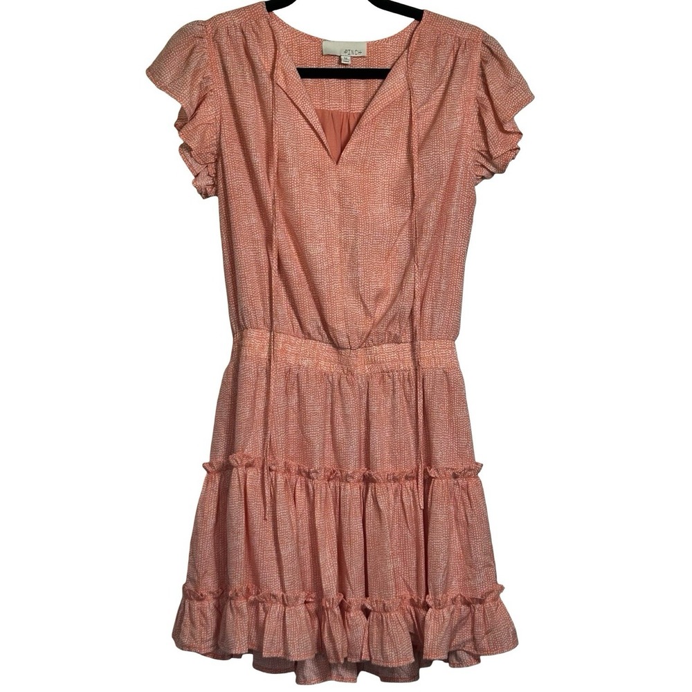 PINCH Tiered Smocked Cap‎ Sleeve Dress Size Medium Prairiecore Feminine Country